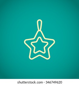 Icon of Christmas Star. 