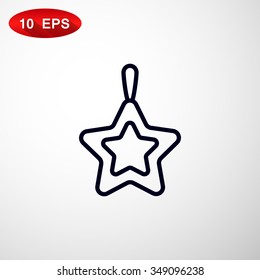 Icon of Christmas Star. 