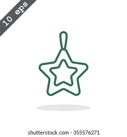 Icon of Christmas Star. 
