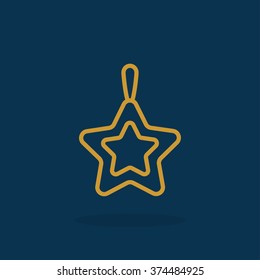 Icon of Christmas Star. 