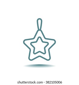 Icon of Christmas Star. 