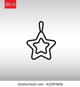 Icon of Christmas Star. 