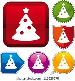 icon christmas tree