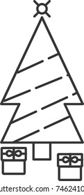 icon christmas tree