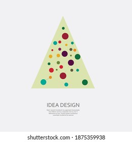 Icon Christmas tree for holiday season