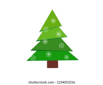 Icon Christmas tree. Vector.