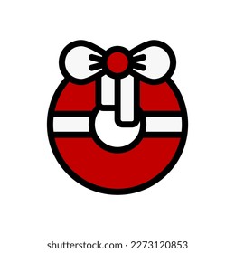 icon Christmas, winter, editable file vector and color