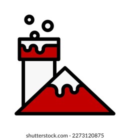 icon Christmas, winter, editable file vector and color