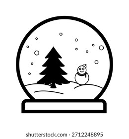 Navidades de iconos, invierno, Vector de archivos editables y color