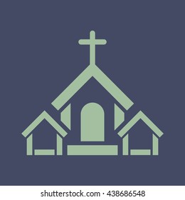 Icon of Church . Eps-10.