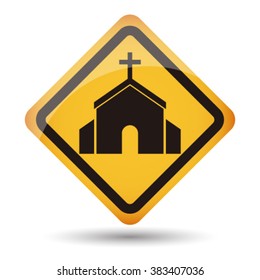 Icon church vector