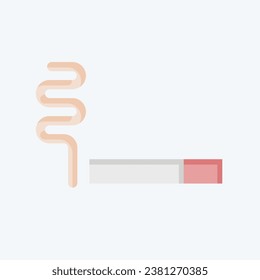 Icon Cigar. related to World Cancer symbol. flat style. simple design editable. simple illustration