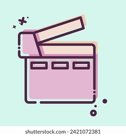 Icon Cinematographic. related to Podcast symbol. MBE style. simple design editable. simple illustration