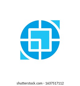Icon circle abstract round, logo template