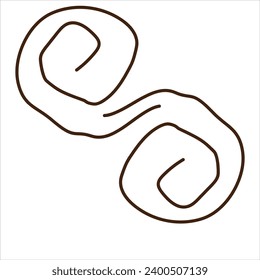 an icon with a circle around it making it an interesting and unique art
