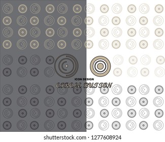 icon circle Button background, vector illustration
