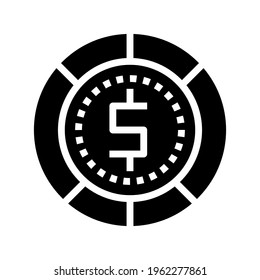 Icon Circle Chart With Style Outline