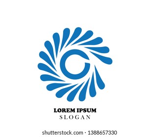 Icon, circle company logo design - Vector
