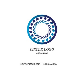 Icon, circle company logo design - Vector
