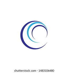 Icon, circle company logo design
