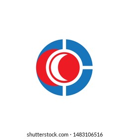 Icon, circle company logo design
