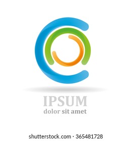 Icon, circle company logo design