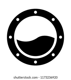 
Icon of a circle window depicting ship window
