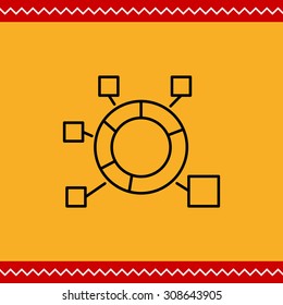 Icon of circular diagram