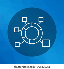 Icon of circular diagram
