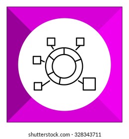 Icon of circular diagram