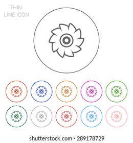 Icon of circular saw disc