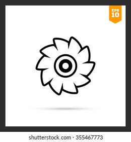Icon of circular saw disc