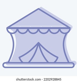 Icon Circus. suitable for education symbol. two tone style. simple design editable. design template vector. simple illustration