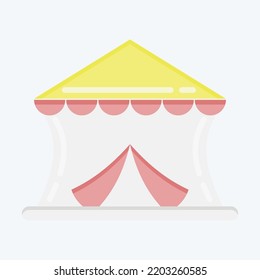 Icon Circus. suitable for education symbol. flat style. simple design editable. design template vector. simple illustration