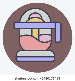 Icon Citrus Reamer. related to Kitchen Tool symbol. color mate style. simple design illustration