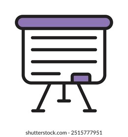 icon of class board, school board icon design