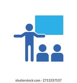 Icono de una clase, aislado contra un fondo limpio.