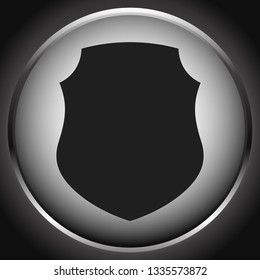 Icon with classic shield shape. Protection, security, certificate, warranty concept icon