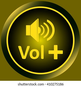 Icon with the classical image of the sound loudspeaker