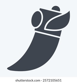 Icon Claw. related to Native American symbol. glyph style. design editable