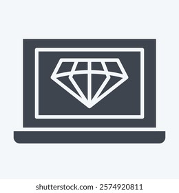 Icon Clean Code. related to Media and Advertising symbol. glyph style. editable
