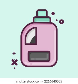 Icon Clean Product. related to Laundry symbol. MBE style. simple design editable. simple illustration, good for prints