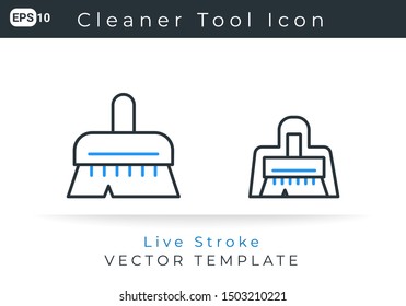 Icon Cleaner Tool For Website, Infographic Element. Vector Illustration