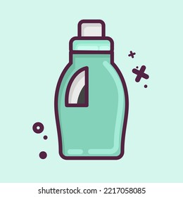 Icon Cleaning Product. related to Laundry symbol. MBE style. simple design editable. simple illustration, good for prints