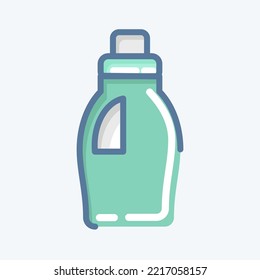 Icon Cleaning Product. related to Laundry symbol. doodle style. simple design editable. simple illustration, good for prints