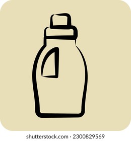 Icon Cleaning Product. related to Laundry symbol. hand drawn style. simple design editable. simple illustration, good for prints