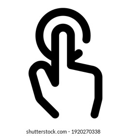 icon click to action using line style