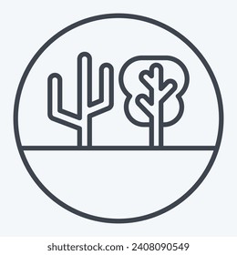 Icon Climate Change. related to Plastic Pollution symbol. line style. simple design editable. simple illustration