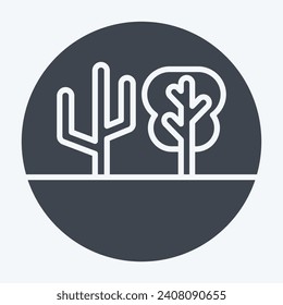 Icon Climate Change. related to Plastic Pollution symbol. glyph style. simple design editable. simple illustration