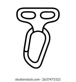 icon Climber's descender on white background vector
Vector line icon rock climbing, mountaineering, tourism